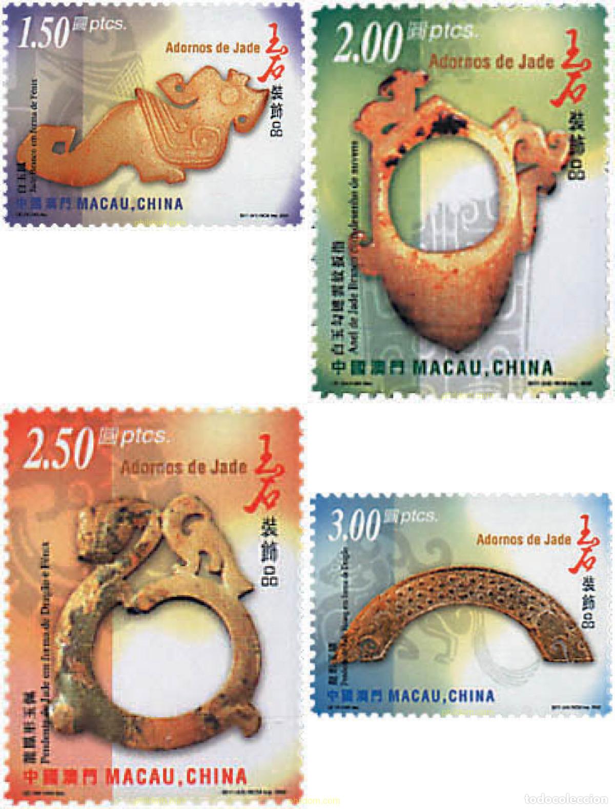 Timbres: 72357 MNH MACAO 2000 ADORNOS DE JADE