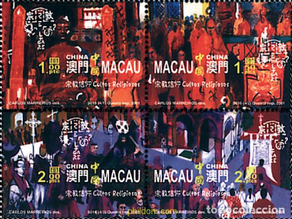 Sellos: 5404 MNH MACAO 2001 CULTOS RELIGIOSOS