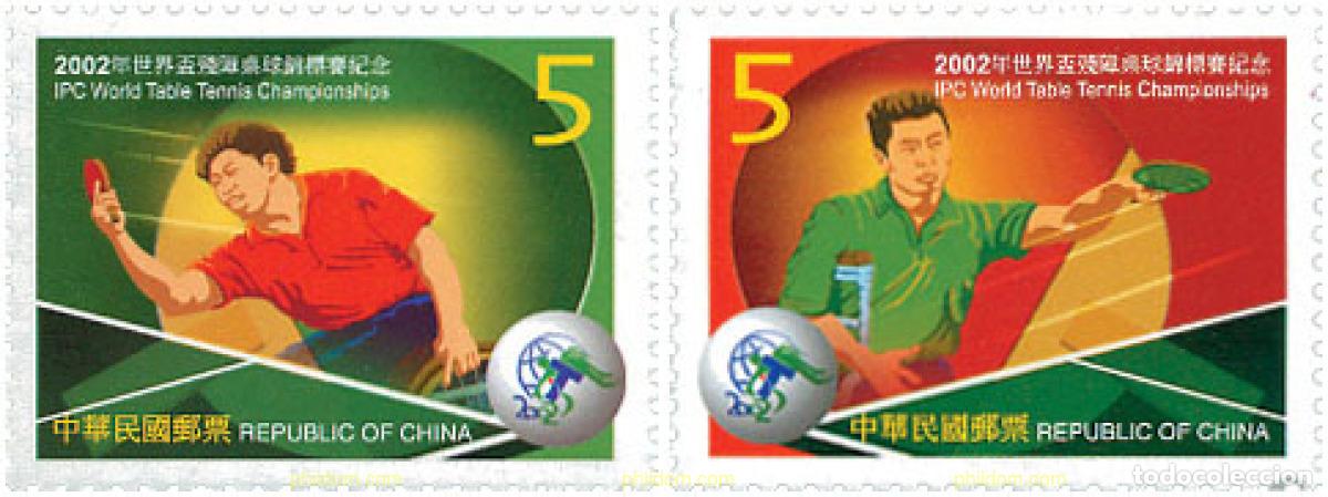 Sellos: 103442 MNH CHINA. FORMOSA-TAIWAN 2002 CAMPEONATO DEL MUNDO DE PING PONG