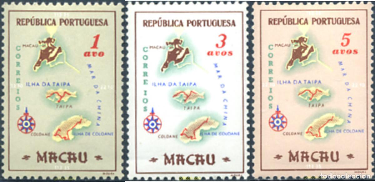 Sellos: 796506 MNH MACAO 1956 MAPA DEL TERRITORIO