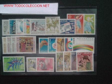 Sellos: SUIZA.A&Ntilde;O 1989 COMPLETO - Foto 1