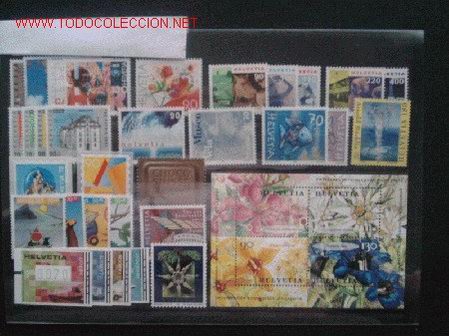 Sellos: SUIZA.A&Ntilde;O 2001 COMPLETO - Foto 1