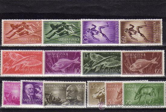 Sellos: SAHARA-A&ntilde;o 54/55 Completo - Foto 1