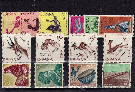 Sellos: SAHARA-A&ntilde;o 68/69  Completos - Foto 1