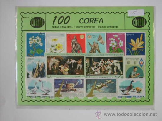 Sellos: 100 SELLOS USADOS  DE COREA - Foto 1