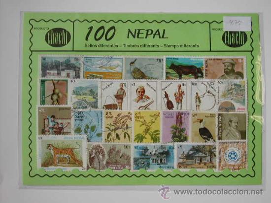 Sellos: 100 SELLOS USADOS DE NEPAL - Foto 1