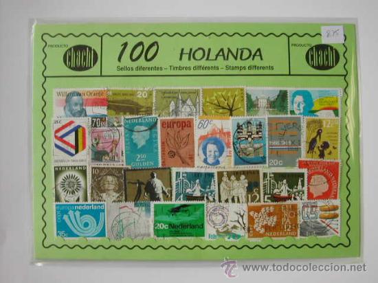 Sellos: 100 SELLOS USADOS DE HOLANDA - Foto 1