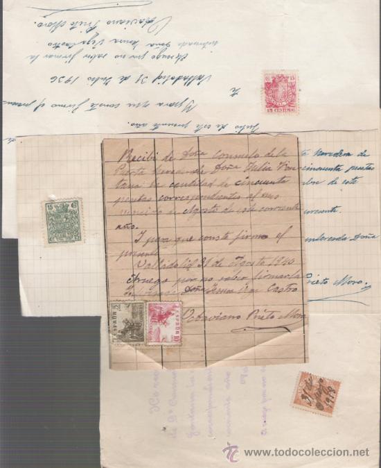 Sellos: LOTE DE DOCUMENTOS CON MOVILES - Foto 1