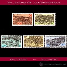 Sellos: LOTE SELLOS DDR - ALEMANIA 1988 S. CIUDADES HISTORICAS (AHORRA GASTOS COMPRANDO MAS SELLO) EDIFICIOS