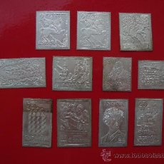 Selos: 11 SELLOS DE TARRAGONA, COLECCIÓN EN PLATA DE LEY, DIARI DE TARRAGONA MAS CARPETA. Lote 36850232