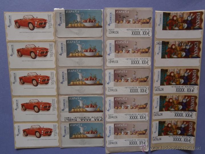 Sellos: lote en tiras de 4 a t m 20 variadas - Foto 1