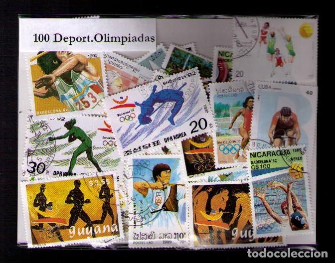 Sellos: 100 SELLOS DE LAS OLIMPIADAS - Foto 1