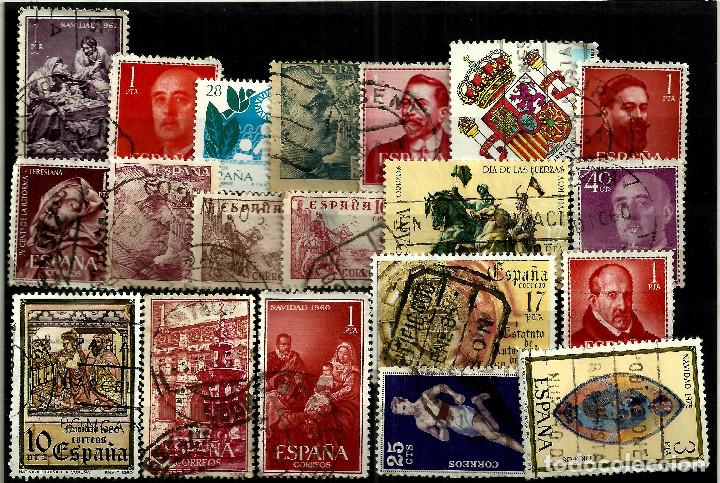 Sellos: LOTE DE SELLOS DE ESPA&Ntilde;A (USADOS) - Foto 1