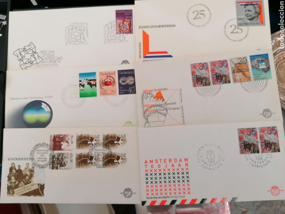 Sellos: Lote Holanda series completas y sobres - Foto 1