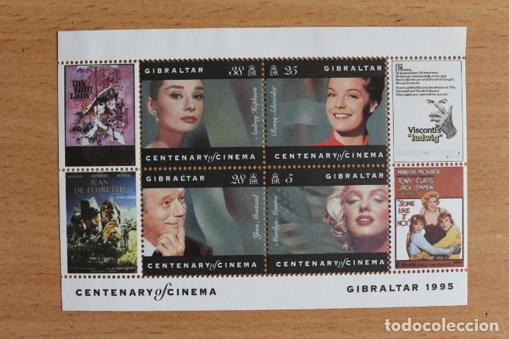 Sellos: CENTENARIO DEL CINE, GIBRALTAR, 1995 - Foto 1