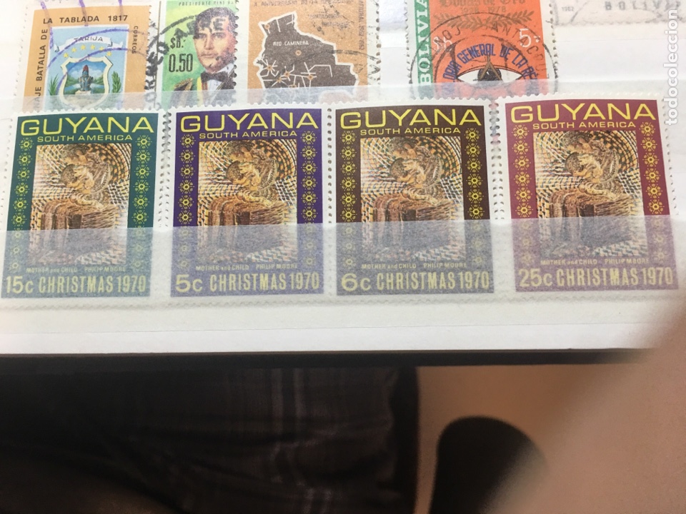 Sellos: Colecci&oacute;n de 4 sellos de guyana - Foto 1