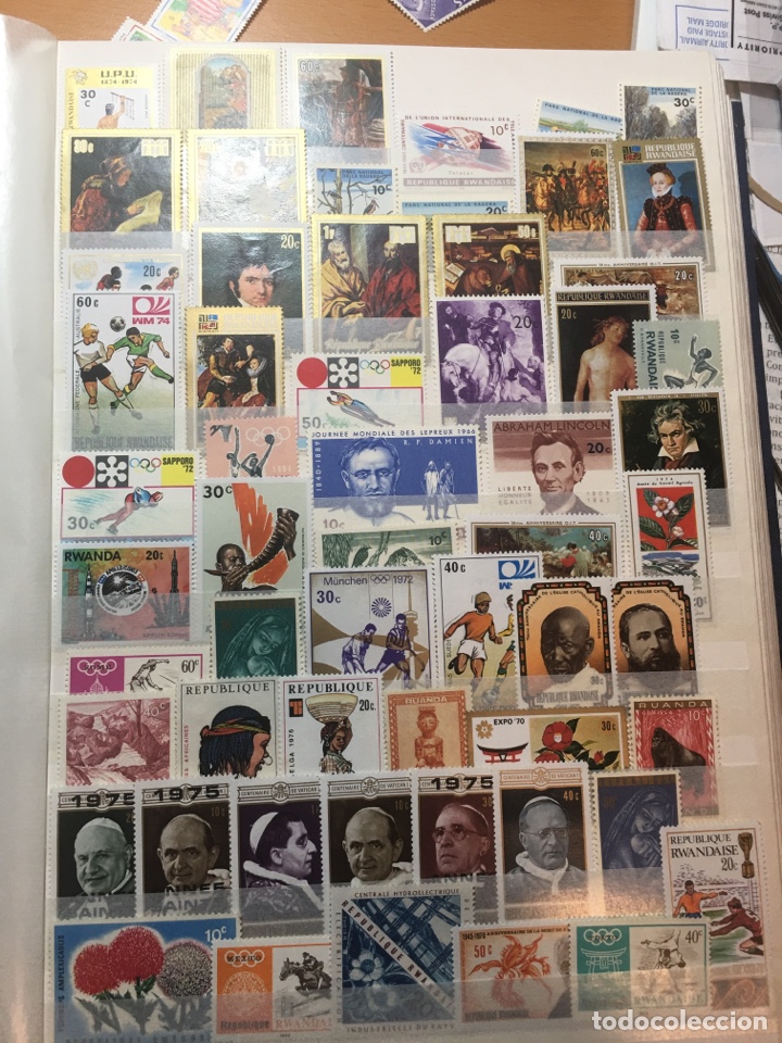 Sellos: Colecci&oacute;n de 80 sellos de ruanda - Foto 2