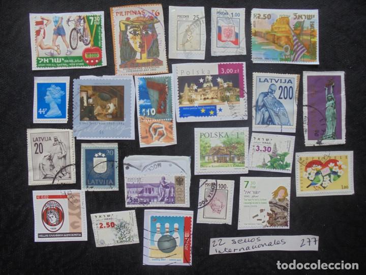 Sellos: Lote 22 sellos internacionales - Foto 1