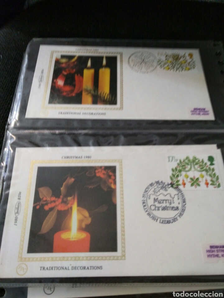 Sellos: SILK COVERS FIRST DAY SOBRES BENHAM NAVIDAD - Foto 2