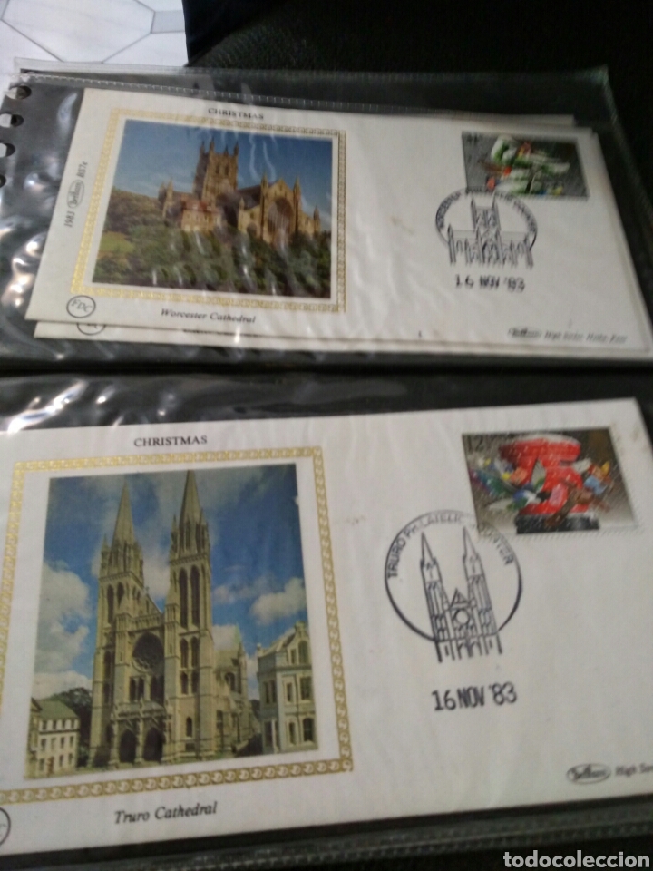 Sellos: SILK COVERS FIRST DAY SOBRES BENHAM NAVIDAD - Foto 5