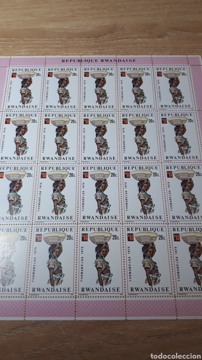 Sellos: PLIEGO SELLOS DE RWANDA - Foto 1