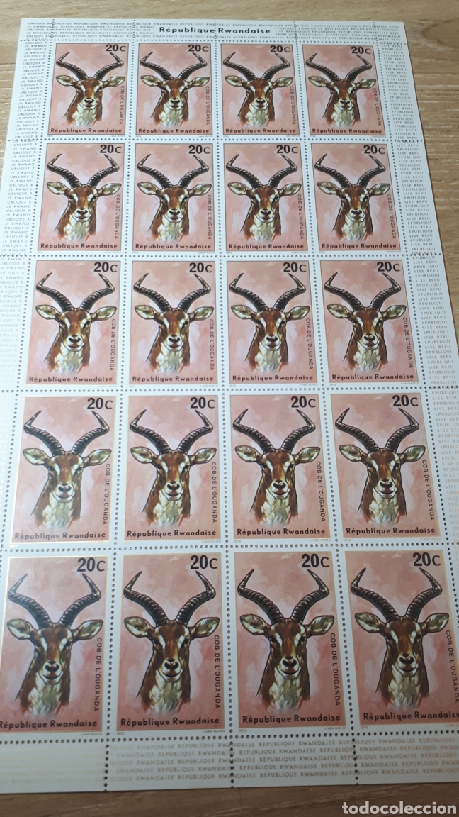 Sellos: PLIEGO SELLOS DE RWANDA - Foto 1