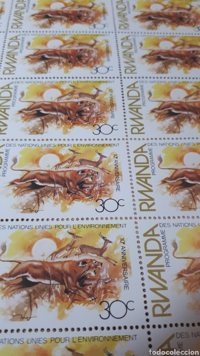 Sellos: PLIEGO SELLOS DE RWANDA - Foto 2