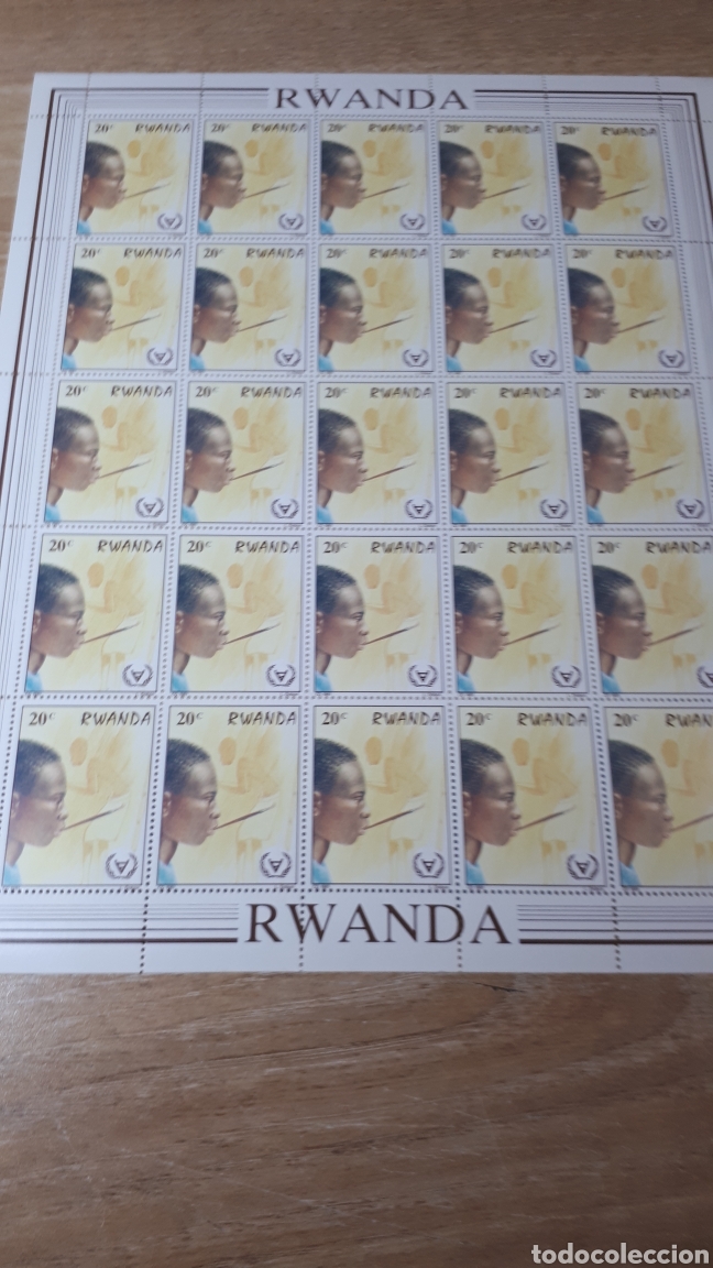 Sellos: PLIEGO SELLOS DE RWANDA - Foto 1