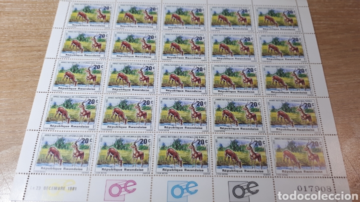 Sellos: PLIEGO SELLOS DE RWANDA - Foto 1