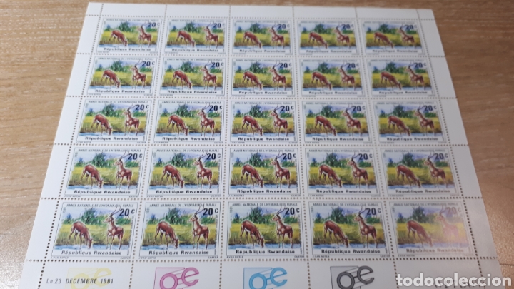 Sellos: PLIEGO SELLOS DE RWANDA - Foto 1