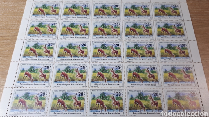 Sellos: PLIEGO SELLOS DE RWANDA - Foto 1