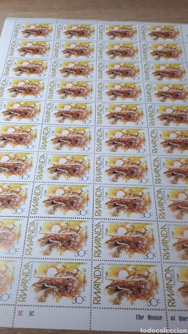 Sellos: PLIEGO SELLOS DE RWANDA - Foto 1