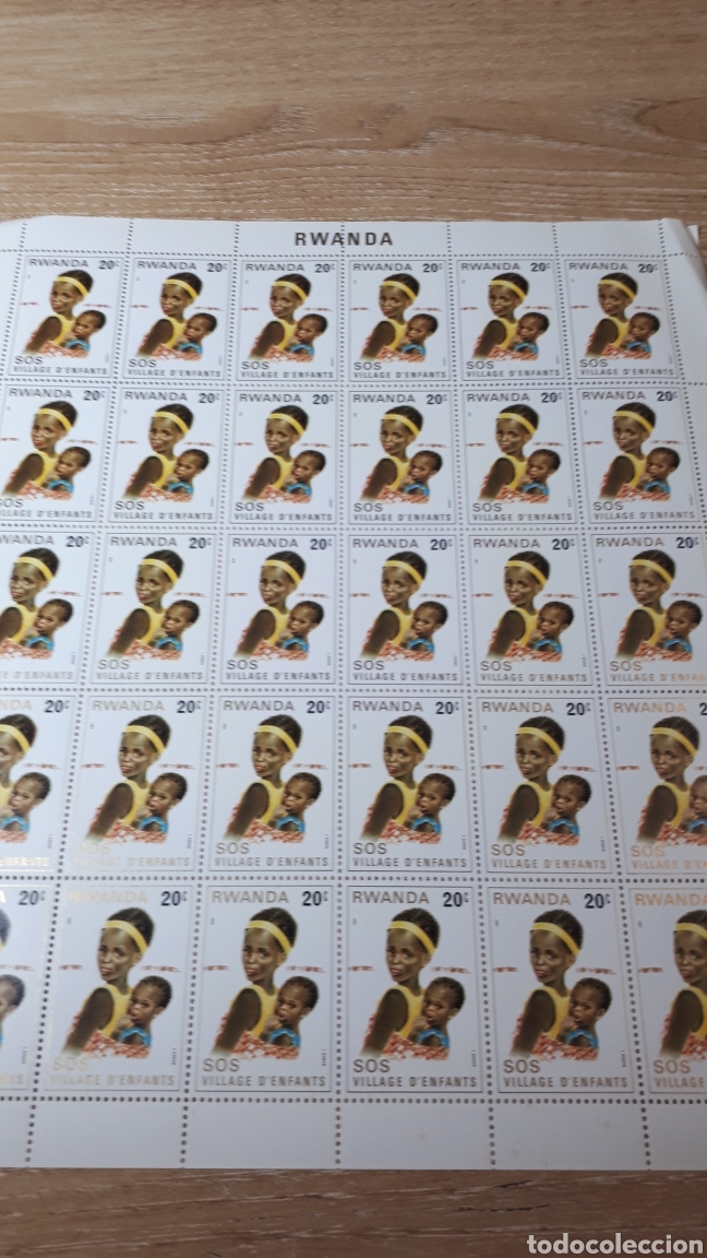 Sellos: PLIEGO SELLOS DE RWANDA - Foto 1