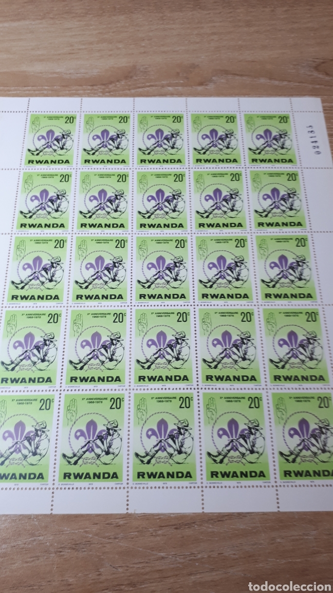 Sellos: PLIEGO SELLOS DE RWANDA - Foto 1