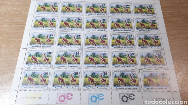 Sellos: PLIEGO SELLOS DE RWANDA - Foto 1