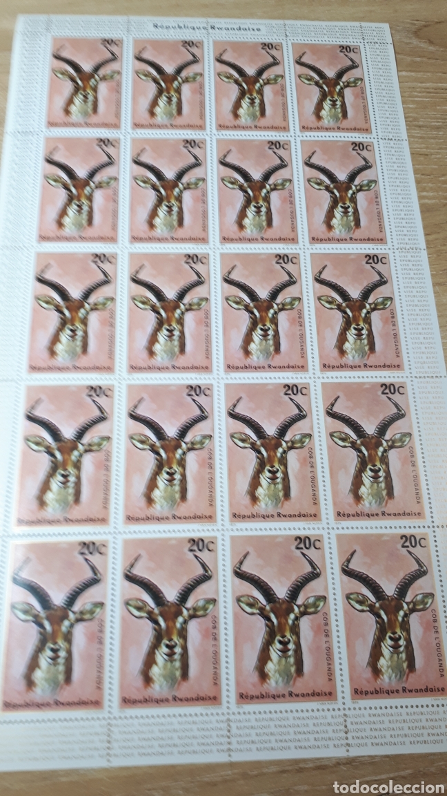 Sellos: PLIEGO SELLOS DE RWANDA - Foto 1