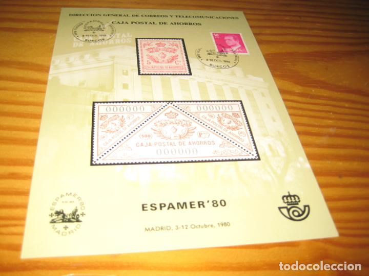 Sellos: Hoja recuerdo de Expamer 80. . - Foto 1