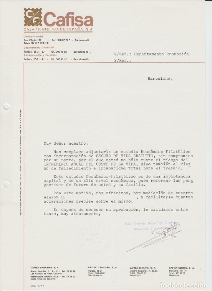 Sellos: DOCUMENTO FILATELICO CAFISA - Foto 2