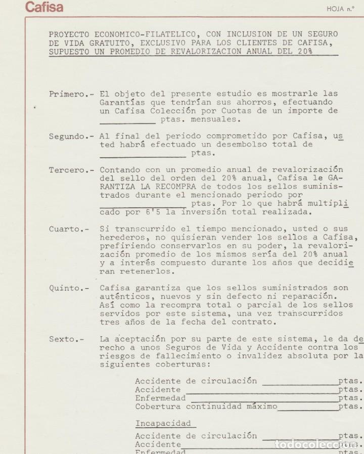 Sellos: DOCUMENTO FILATELICO CAFISA - Foto 3