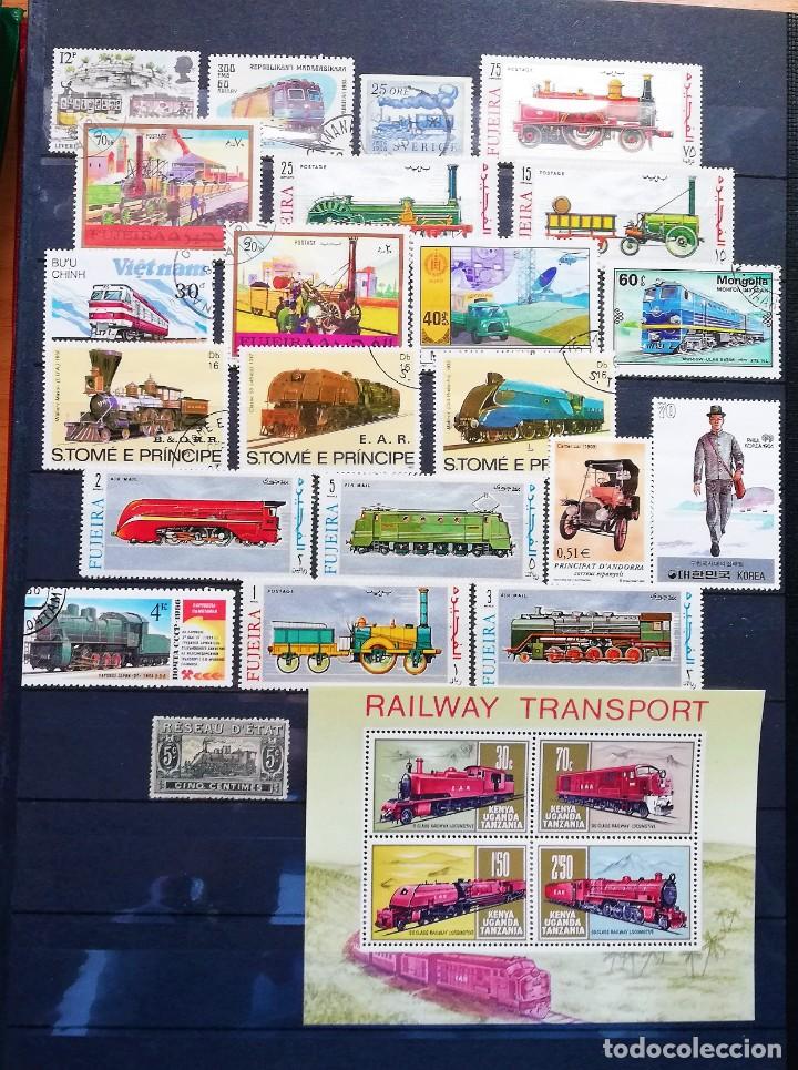 Sellos: Colecci&oacute;n Tem&aacute;tica &hellip;Transporte y ferrocarril - Foto 16