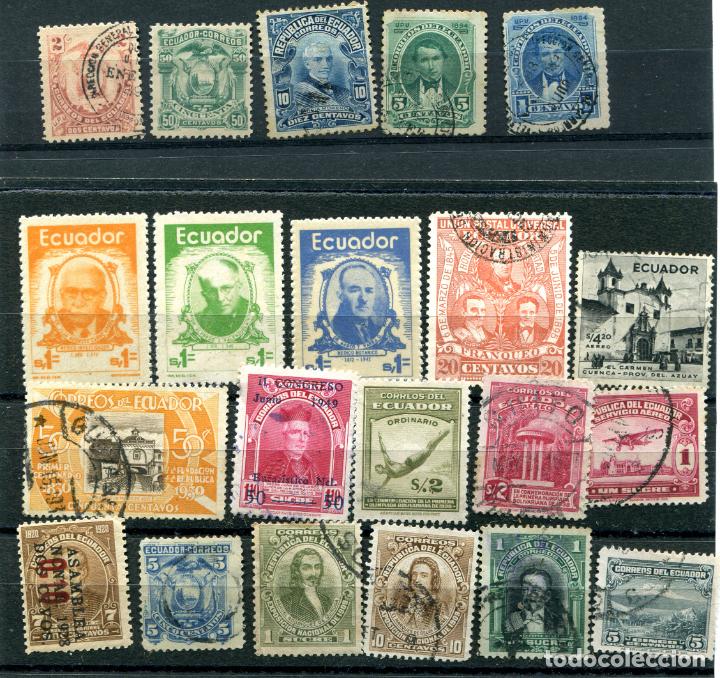 Sellos: 21 sellos diferentes de Ecuador - Foto 1