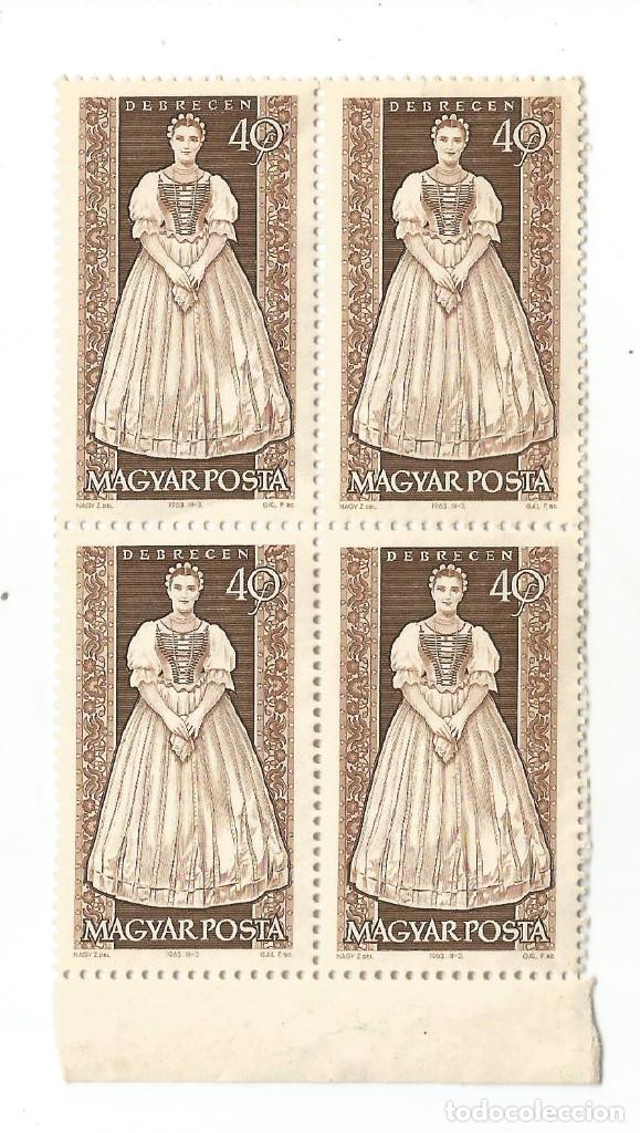 Sellos: HUNGR&Iacute;A - MAGYAR POSTA - BLOQUE DE 4 NUEVO - Foto 1
