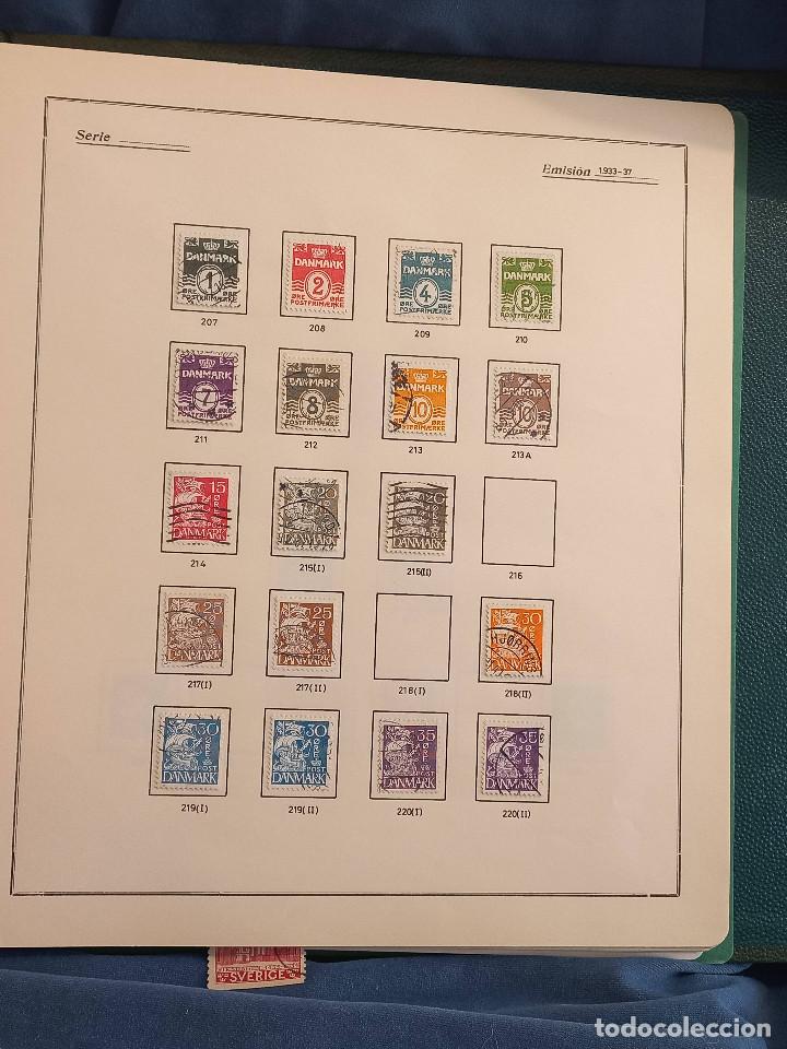 Sellos: Dinamarca lote sellos resto Coleccion Hojas Album sellos antiguos en usado altisimo valor Catalogo - Foto 10 - 292361648