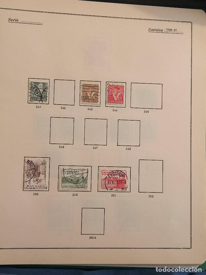 Sellos: Dinamarca lote sellos resto Coleccion Hojas Album sellos antiguos en usado altisimo valor Catalogo - Foto 12 - 292361648
