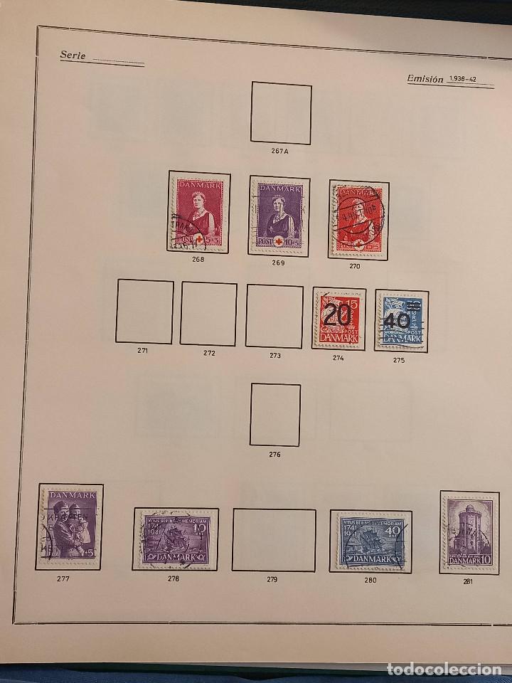Sellos: Dinamarca lote sellos resto Coleccion Hojas Album sellos antiguos en usado altisimo valor Catalogo - Foto 14 - 292361648