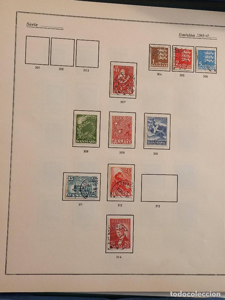 Sellos: Dinamarca lote sellos resto Coleccion Hojas Album sellos antiguos en usado altisimo valor Catalogo - Foto 16 - 292361648