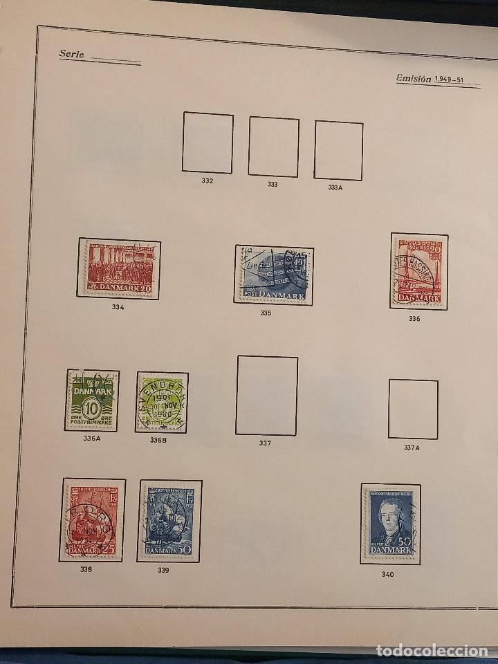 Sellos: Dinamarca lote sellos resto Coleccion Hojas Album sellos antiguos en usado altisimo valor Catalogo - Foto 18 - 292361648