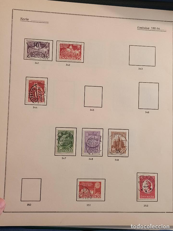 Sellos: Dinamarca lote sellos resto Coleccion Hojas Album sellos antiguos en usado altisimo valor Catalogo - Foto 19 - 292361648