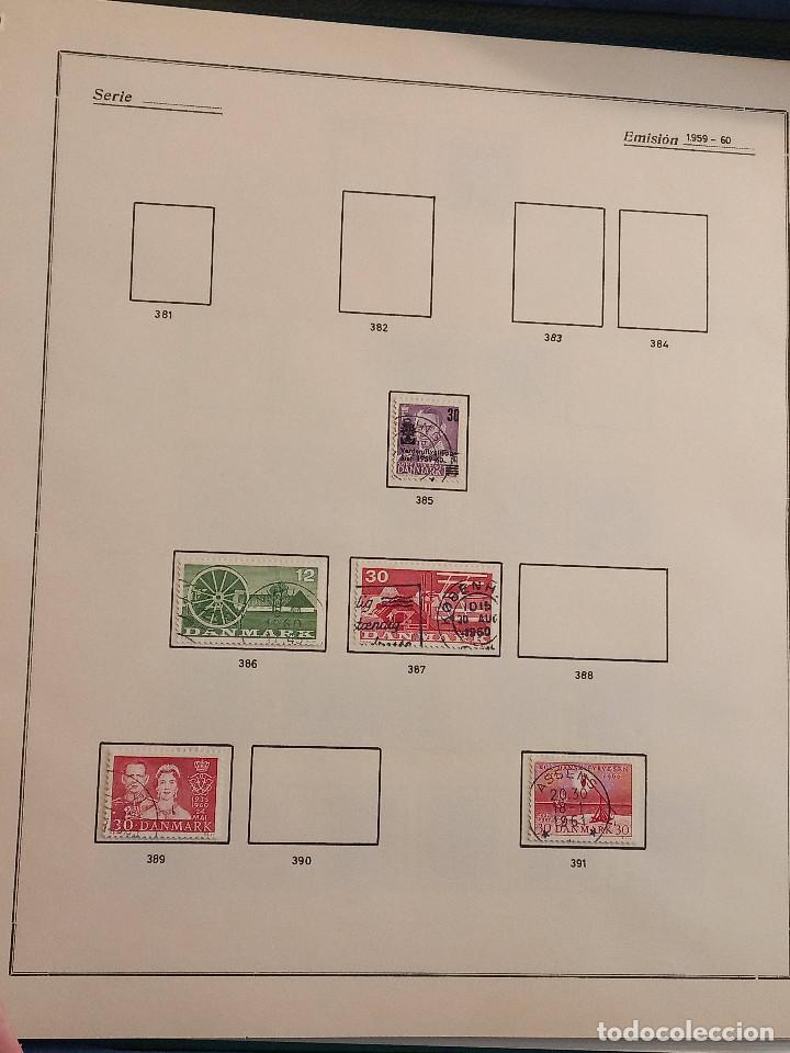 Sellos: Dinamarca lote sellos resto Coleccion Hojas Album sellos antiguos en usado altisimo valor Catalogo - Foto 22 - 292361648