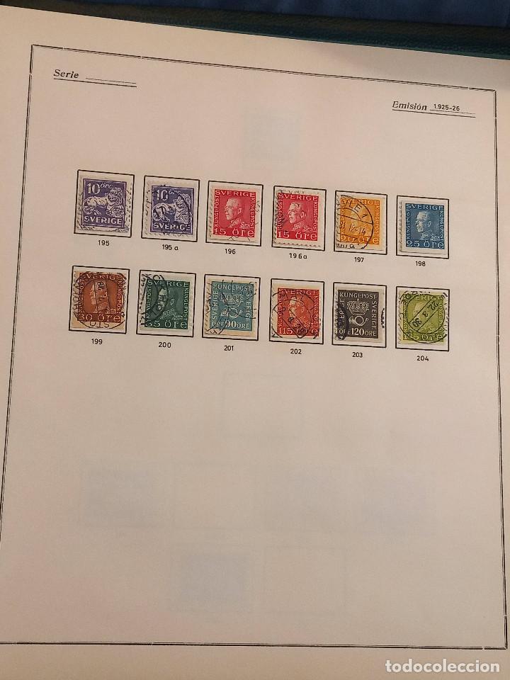 Sellos: Suecia lote sellos resto Coleccion Hojas Album sellos antiguos en usado altisimo valor Catalogo - Foto 7 - 292361978